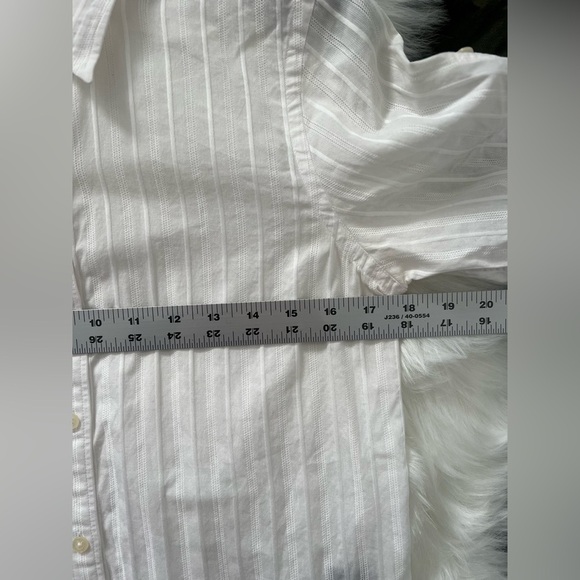 Lauren Ralph Lauren petite button down blouse size medium 100% cotton - Picture 3 of 6